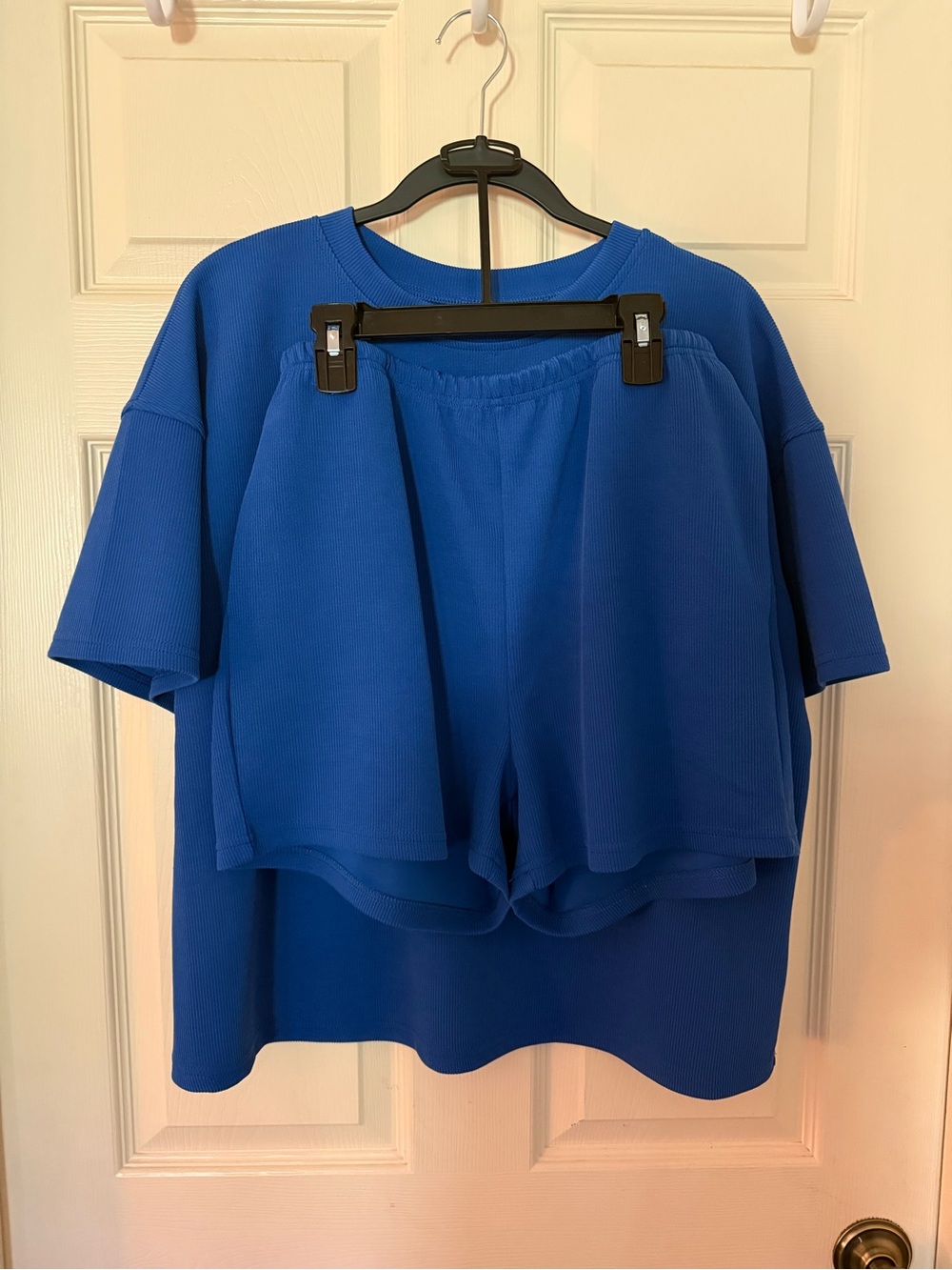 Mono B Electric Blue Short Sleeve Top and Matching Shorts Set